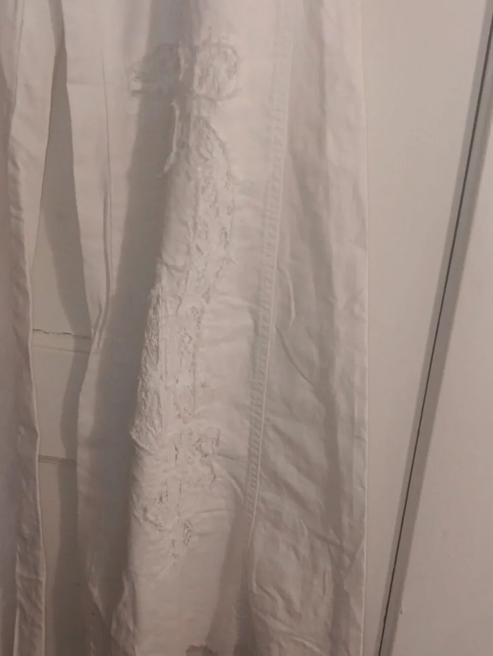 Free People Cream High-Rise Wide Leg Pants